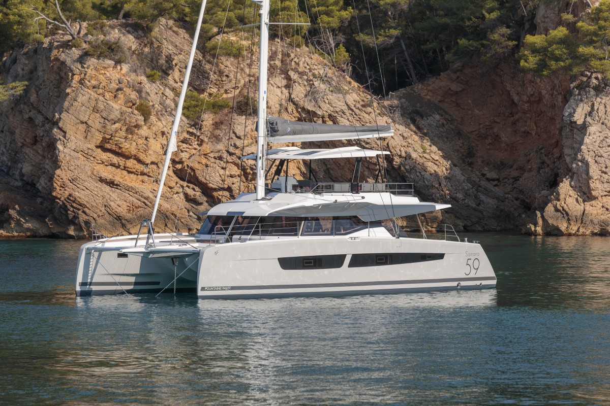 Fountaine Pajot Catamaran Rental: Samana 59 crew included