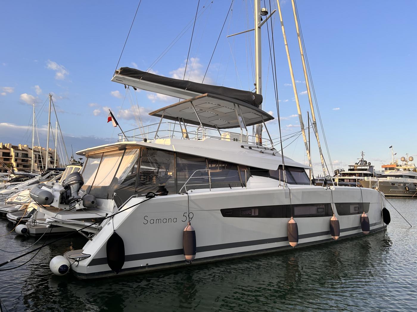 Catamaran Voilier Samana 59 Fountaine Pajot prix de vente 2 200 000 € TTC