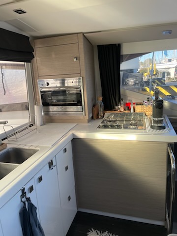 Lucia 40 Catamaran  4 cabins for charter in the Gulf of Saint Tropez Port Grimaud