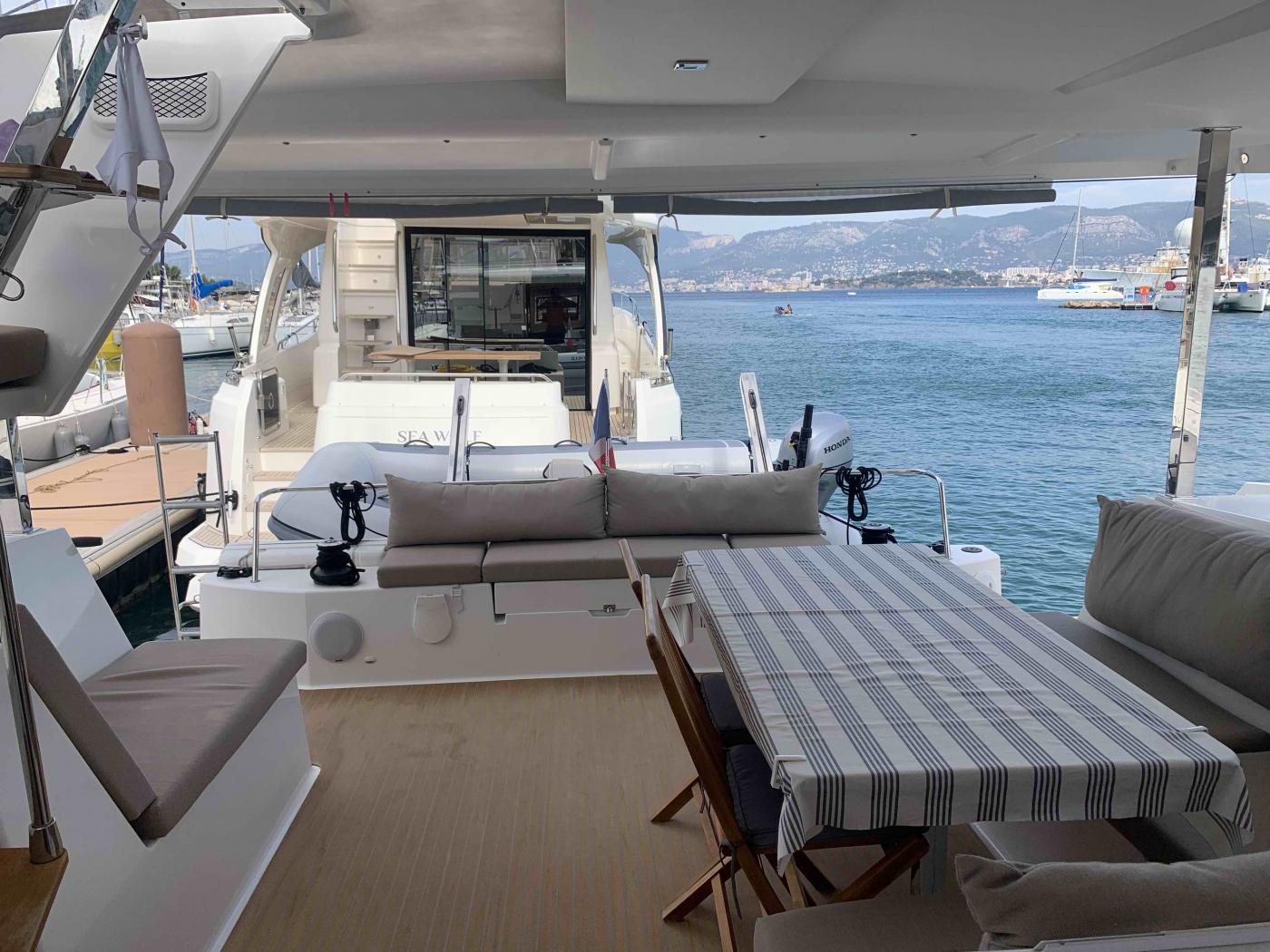 LUCIA 40 catamaranowner version for hire Gulf St-Tropez